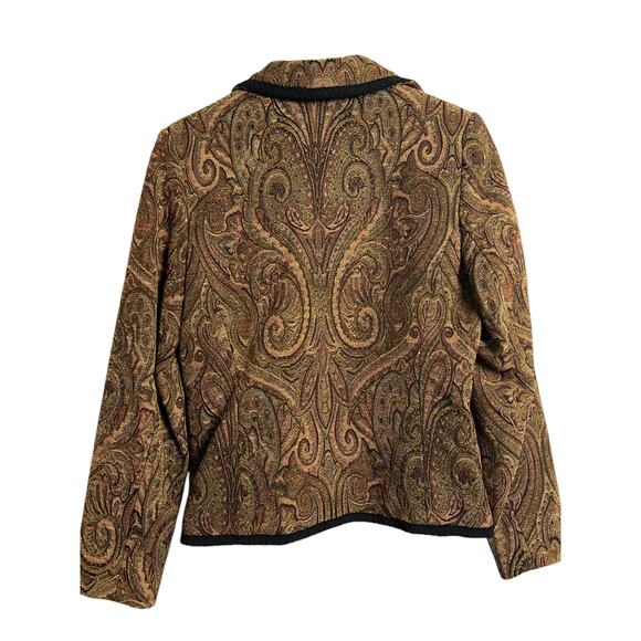 Vintage 90s Giancarlo Ferrari brocade jacket size 4 Y2k 90s Retro - Picture 6 of 7